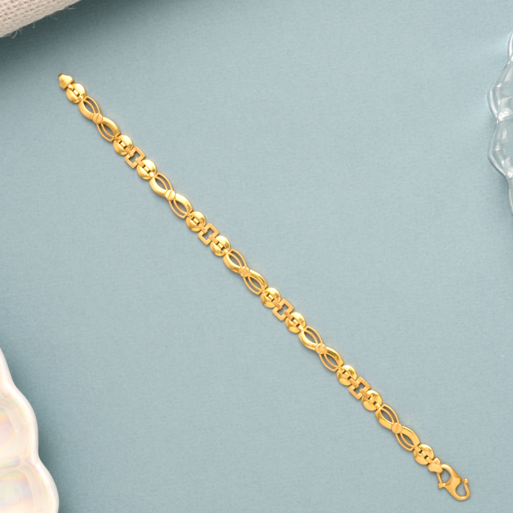 Iconic Infinity Gold Bracelet for Men