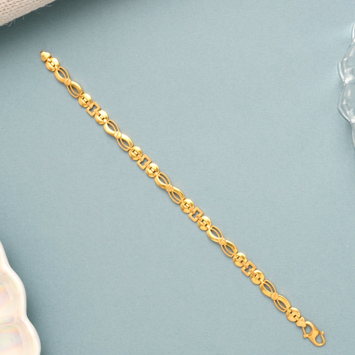 Iconic Infinity Gold Bracelet for Men