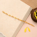 Ruby Flower Design Casting Gold Bracelet