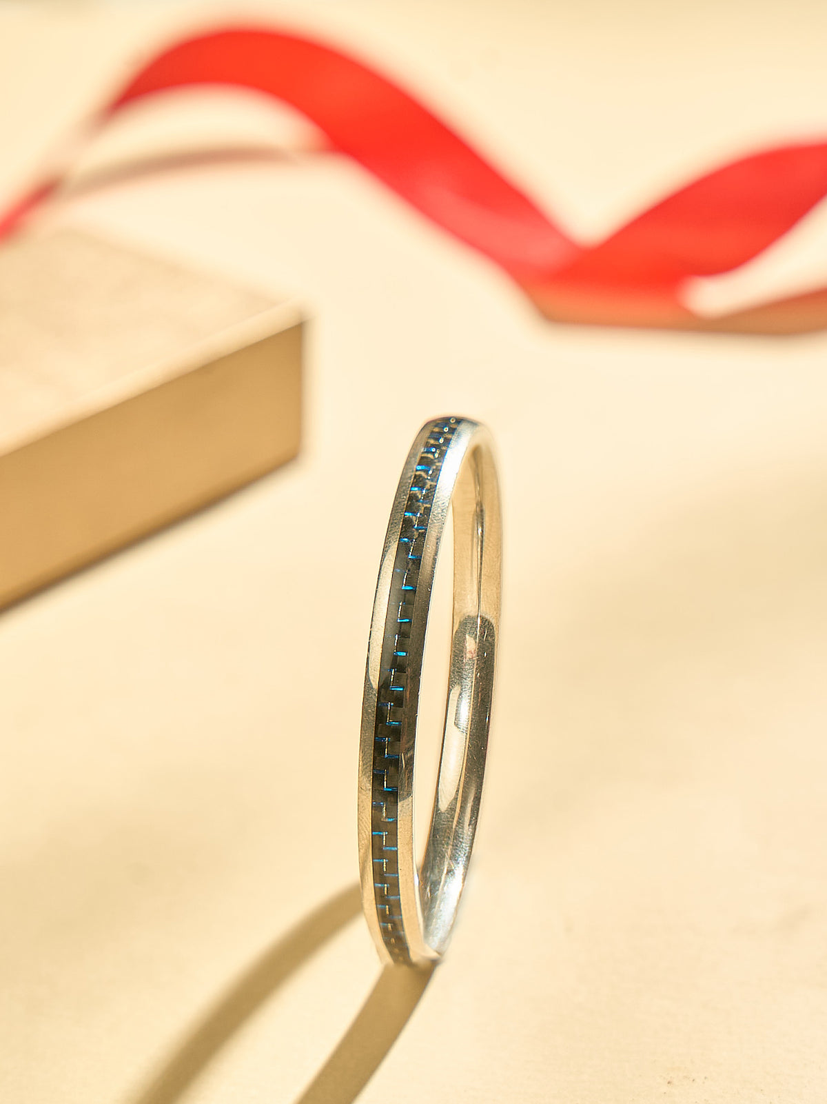 Sacred Blue Line Silver Kada