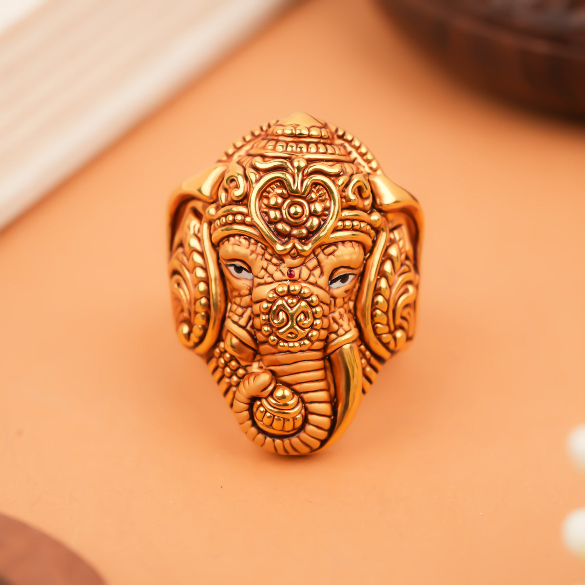 Sacred Lord Vinayagar Gold Men’s Ring