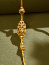 Antique Lakshmi Lotus Mugappu Chain