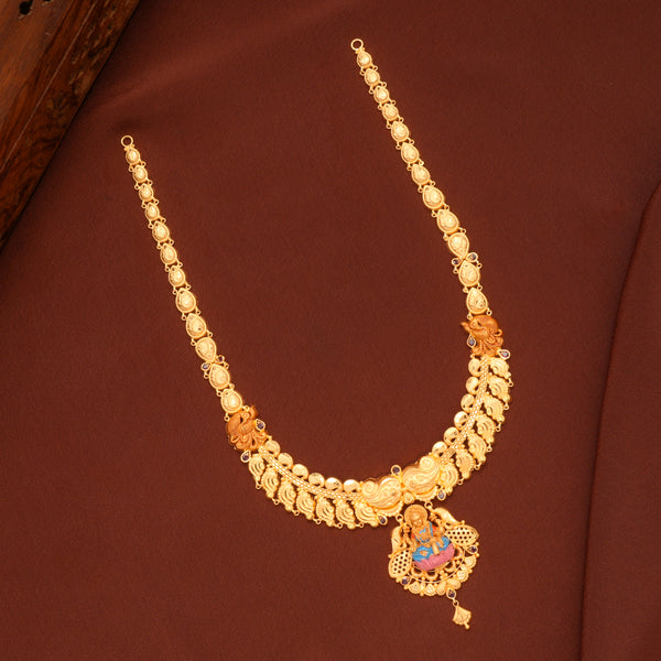 Aishwarya Mahalakshmi Long Gold Haram