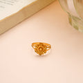 Sunflower Pattern Gold Ring