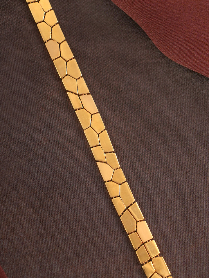 Trendy Honeycomb Gold Men Bracelet