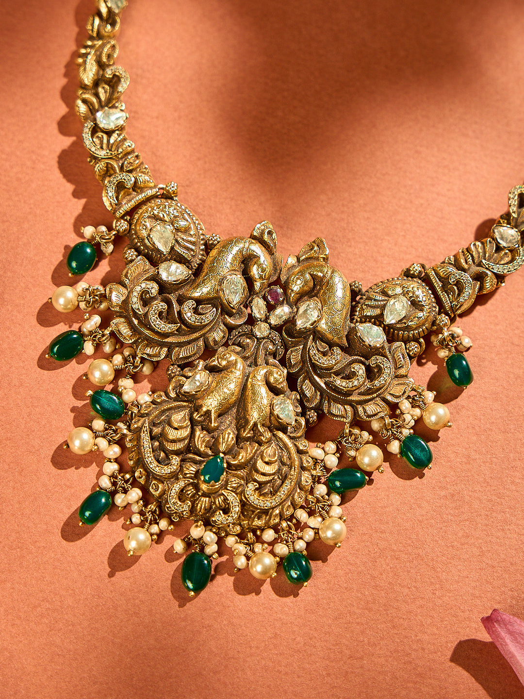 Divine Lakshmi Malhar Temple Necklace