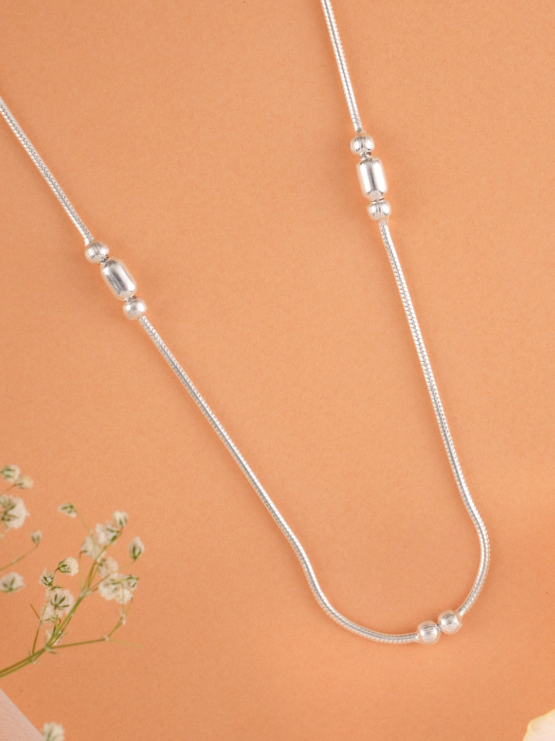 Casual Wear Women Silver Chain