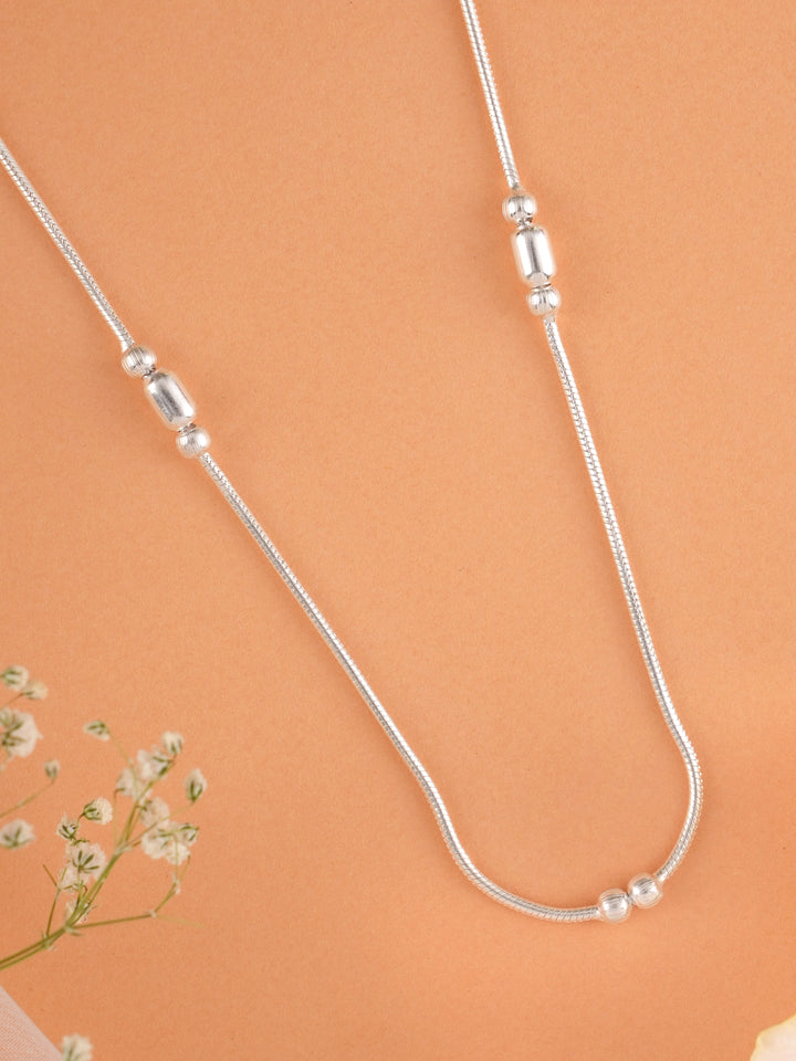 Casual Wear Women Silver Chain
