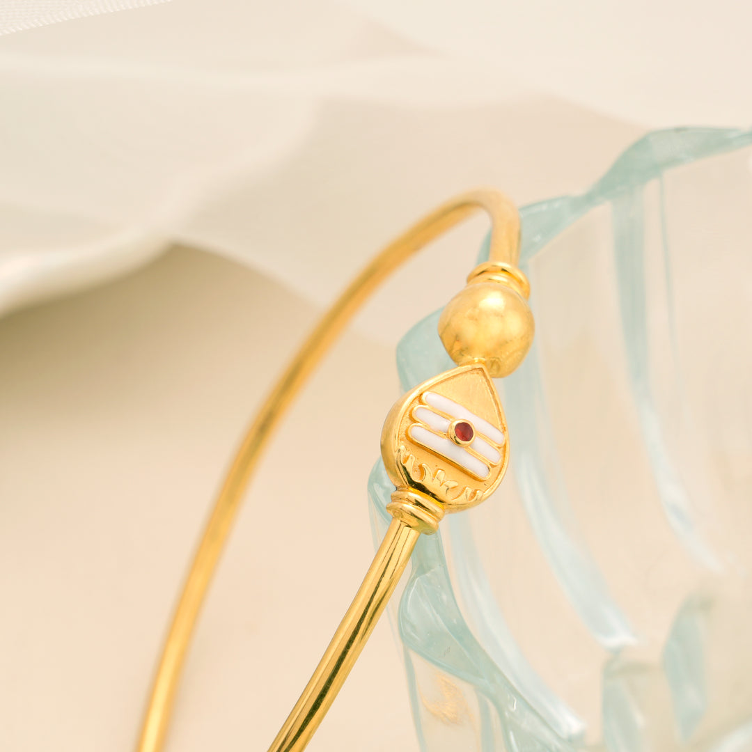 Murugan Vel Stone Gold Men's Kada