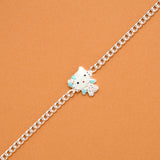 Tiny Hello Kitty Charm Silver Baby Bracelet