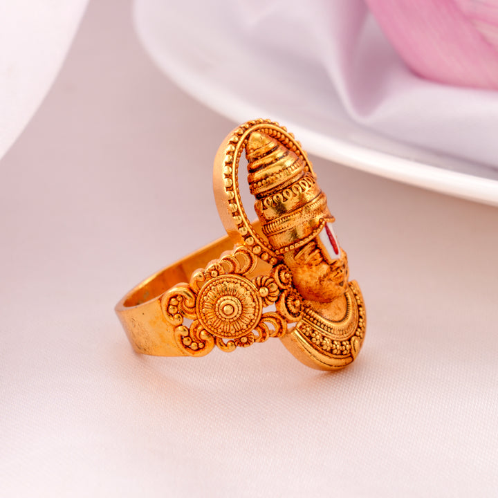 Nagas Sri Balaji Golden Finger Ring
