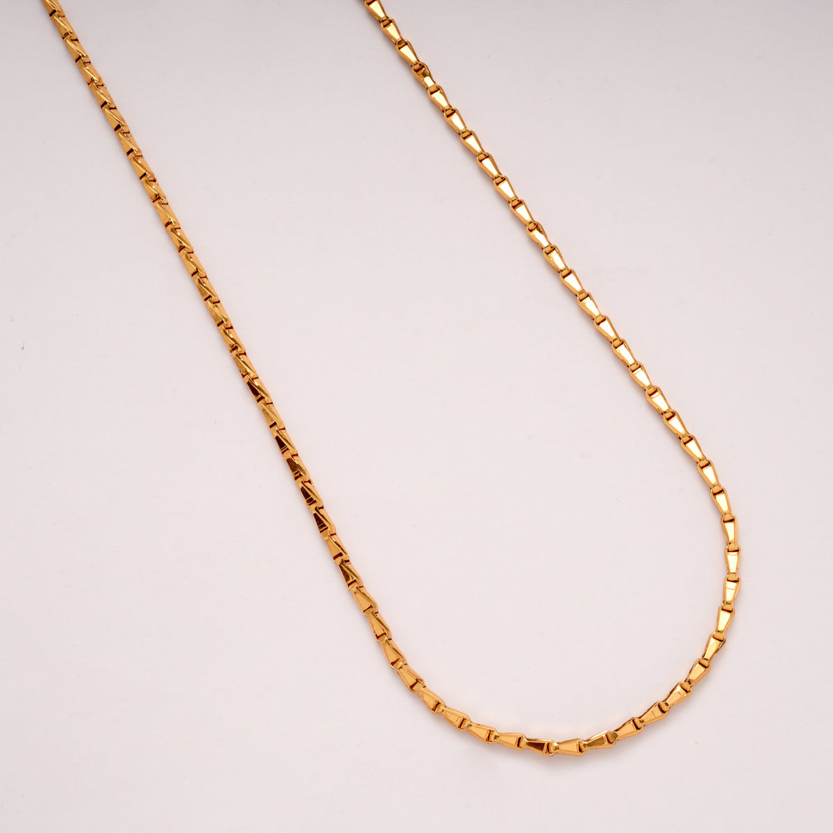 Traditional Wheat Gold Plated Chain