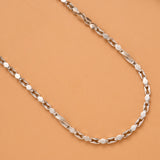 Regal Silver Hexagon Link Chain for Men