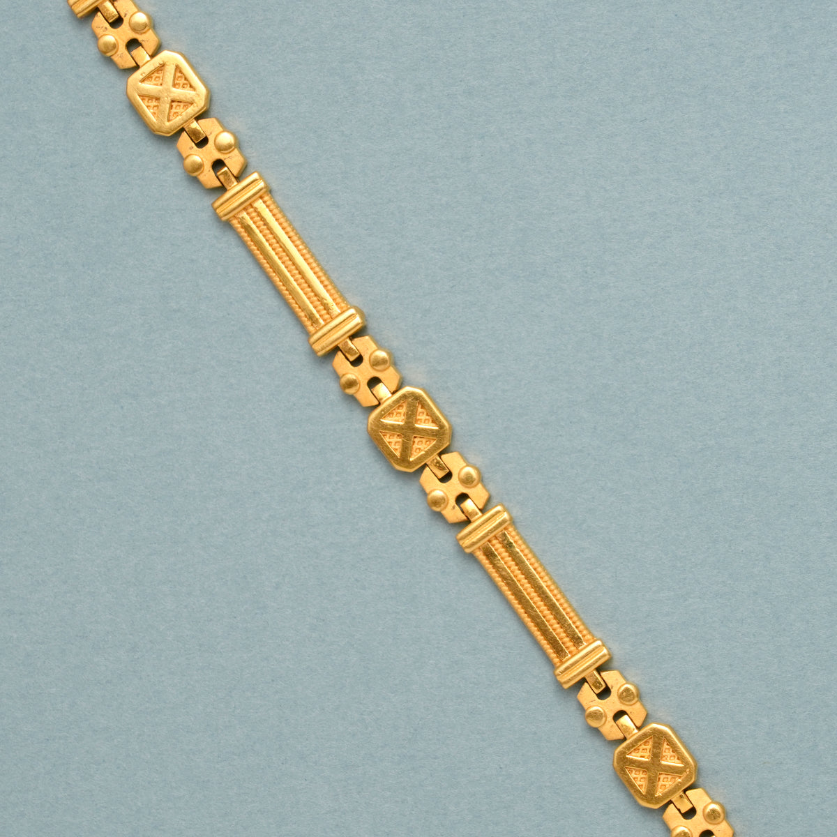 Classic Interlocking Gold Bracelet for Men