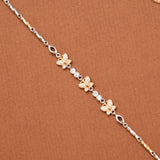 Radiant Tiny Floral with Star Silver Bracelet