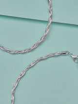 White Bling Trail Anklet