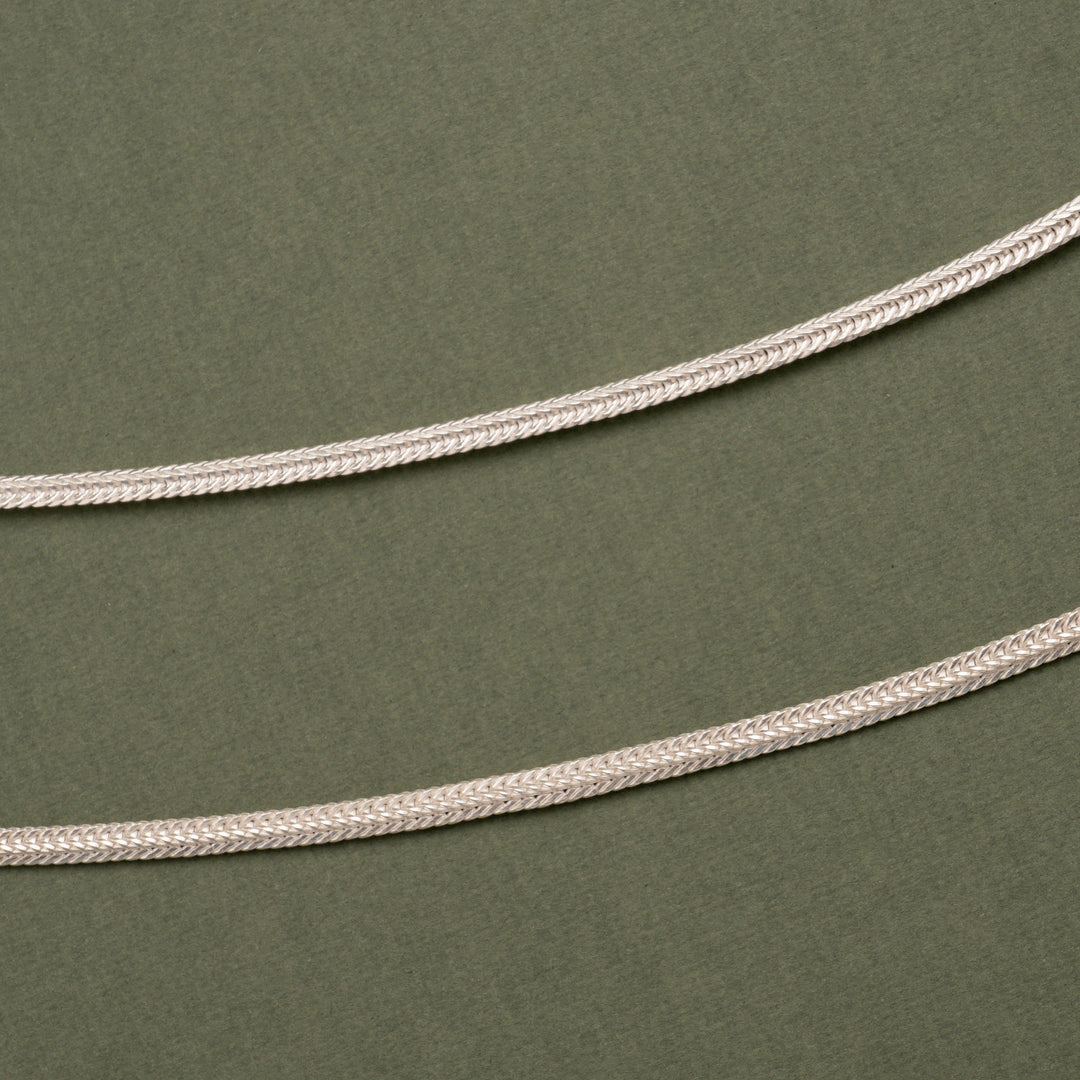 Elegant Plain Silver Anklet