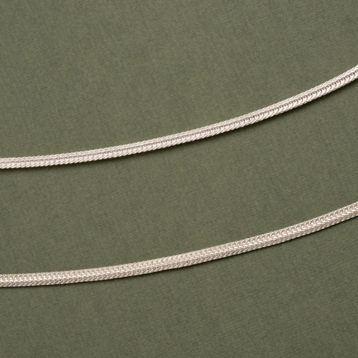 Elegant Plain Silver Anklet