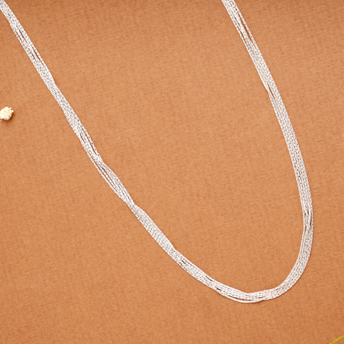Slim Sleek Multi Layer Women’s Silver Chain