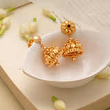 Regal Bell Shape Golden Drop Jhumkas