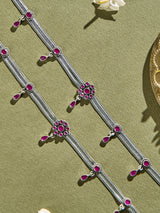 Ruby Diva Drops Anklet