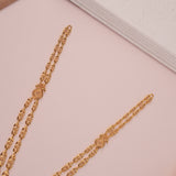 Blooming Flower Casting Design Gold Haram