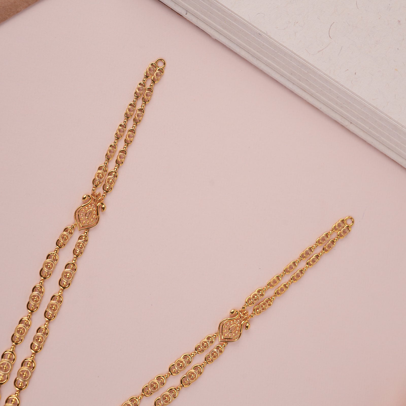 Blooming Flower Casting Design Gold Haram