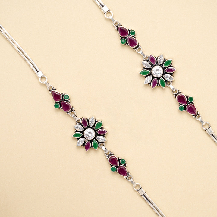 Emerald Petal Radiance Anklet