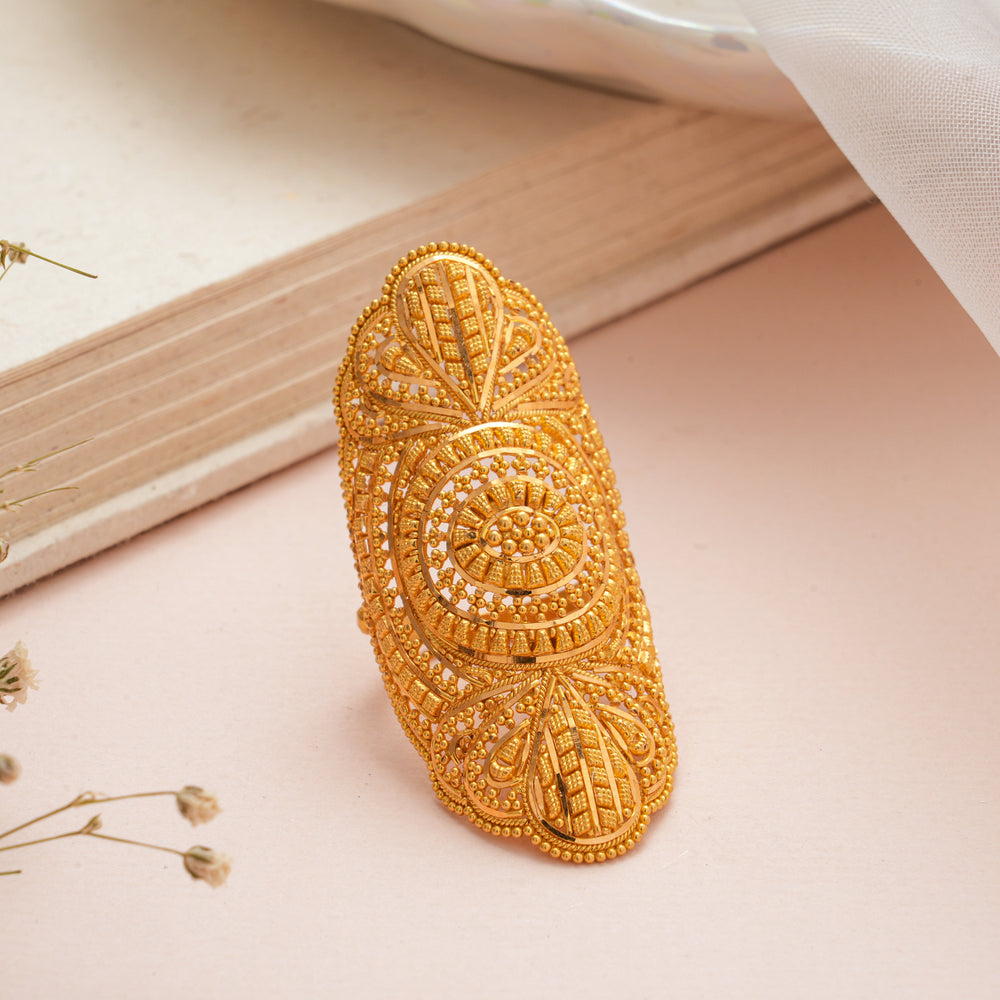Traditional Bridal Gold Finger Ring