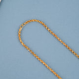 Elegant Twisted Design Link Gold Chain