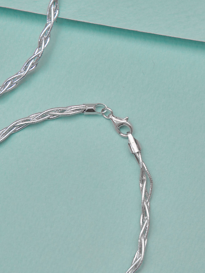 White Bling Trail Anklet