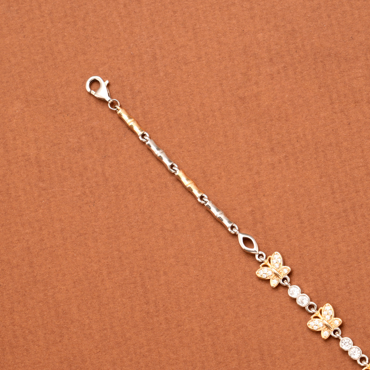 Radiant Tiny Floral with Star Silver Bracelet