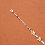 Radiant Tiny Floral with Star Silver Bracelet