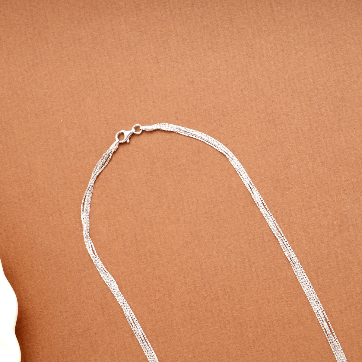 Slim Sleek Multi Layer Women’s Silver Chain