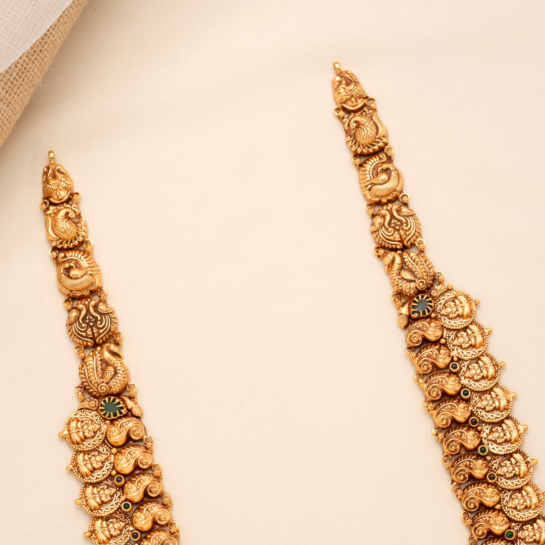 Heavy Bridal Lakshmi Kasu Golden Haram