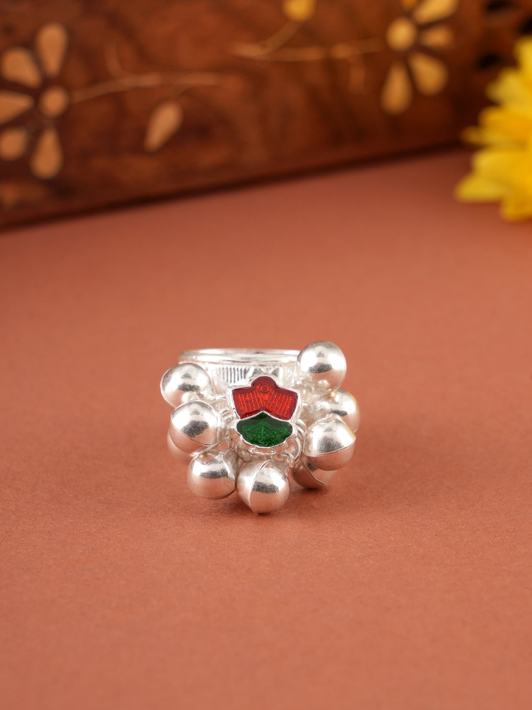 Enamel Salangai Silver Metti