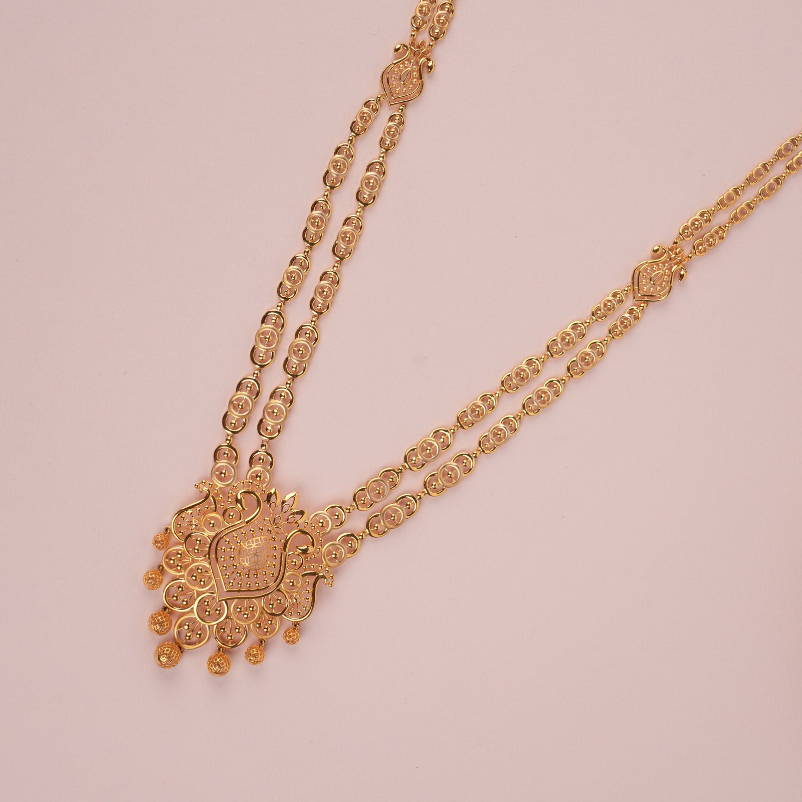 Blooming Flower Casting Design Gold Haram