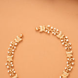 Lotus Flower Heart Shape Golden Necklace