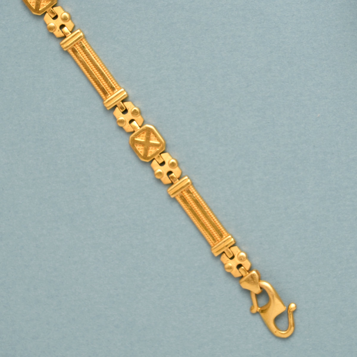 Classic Interlocking Gold Bracelet for Men
