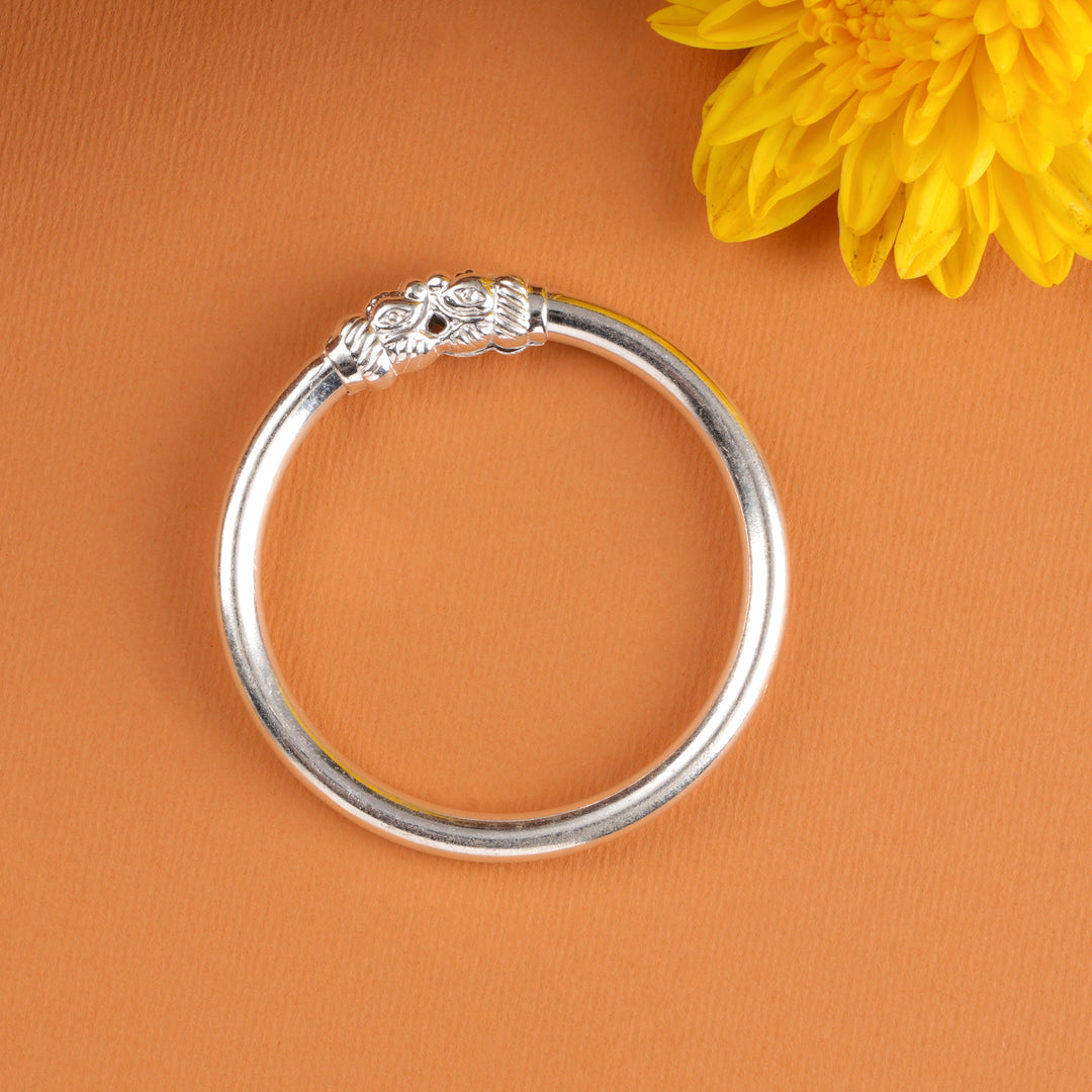 Temple Inspired Yazhi Silver Baby Bangle