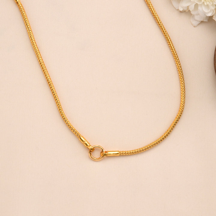 Ruby and Lakshmi Gold Plated Mugappu Chain