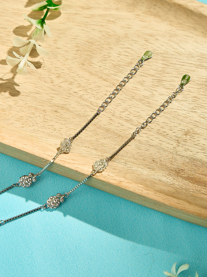 Lustrous Sparkle Stone Anklet