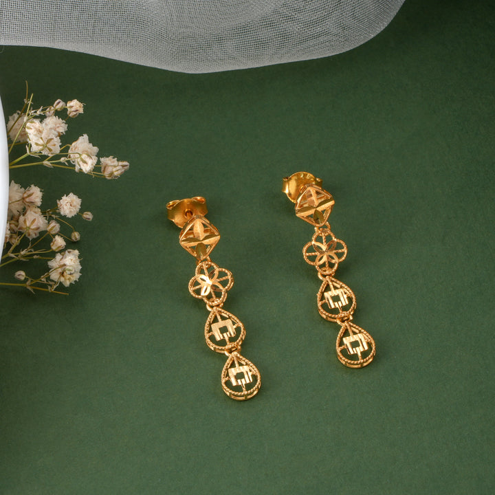 Floral Mesh Dubai Design Necklace Set