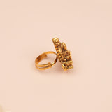 Antique Goddess Lakshmi Gold Rings