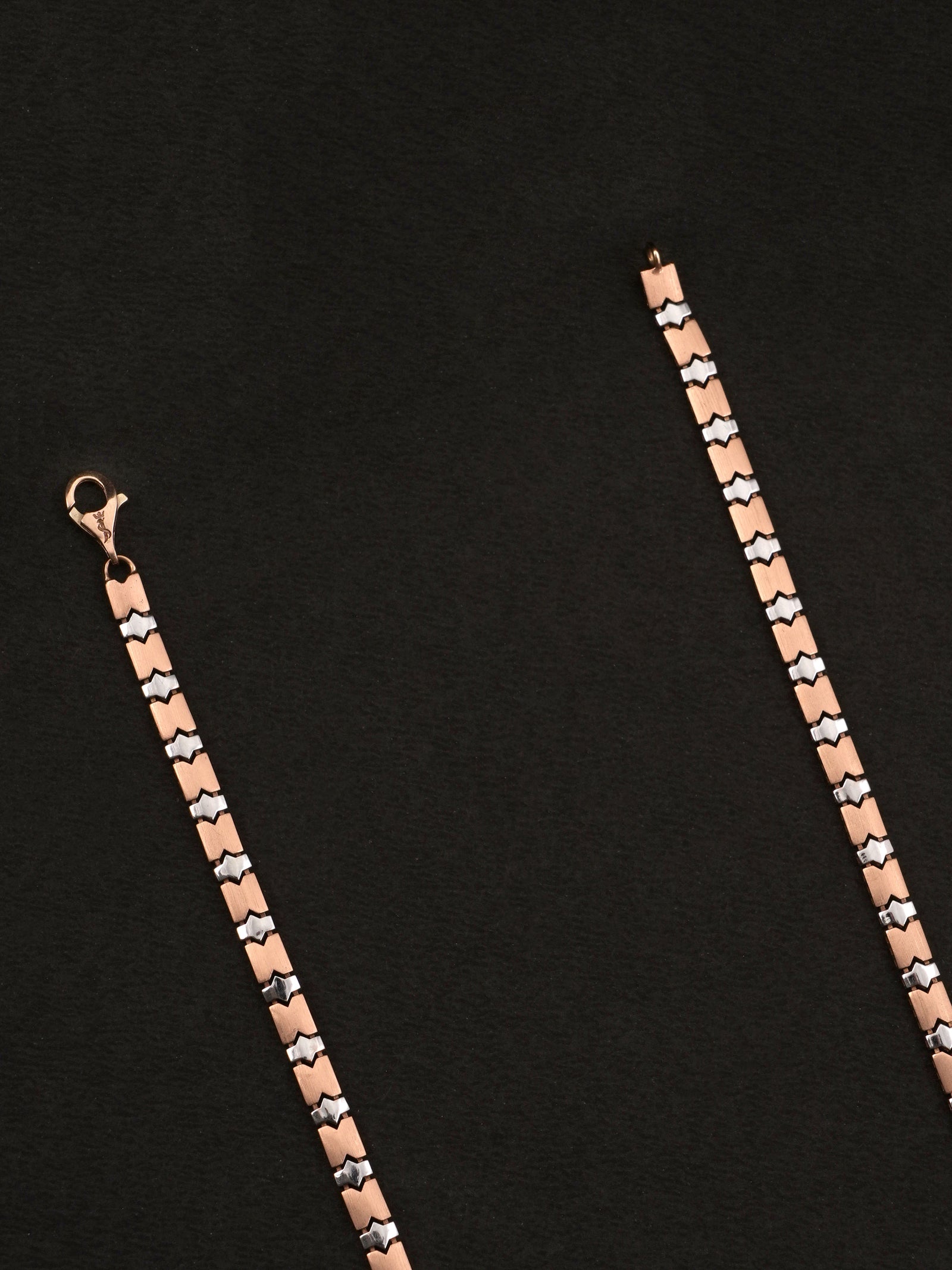 Matte Finish Rose Gold Chain for Men
