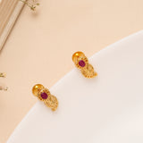Classic Heritage Ruby Pendant Necklace Set