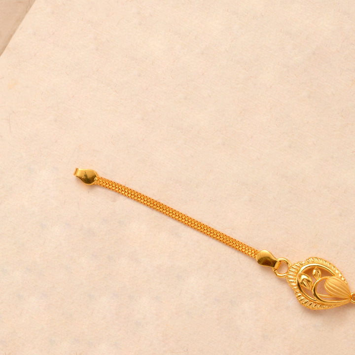 Triple Flower Gold Casting Bracelet