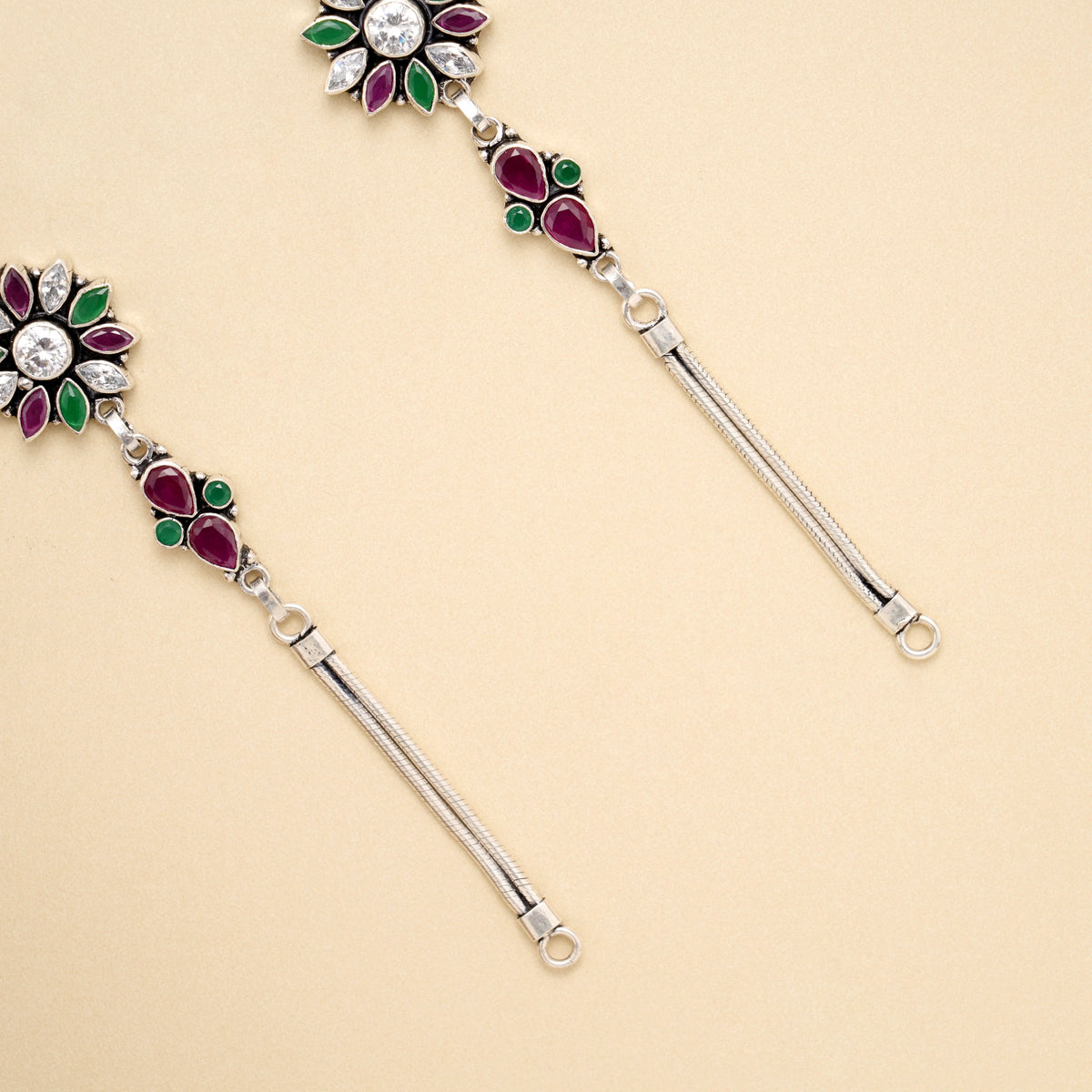 Emerald Petal Radiance Anklet