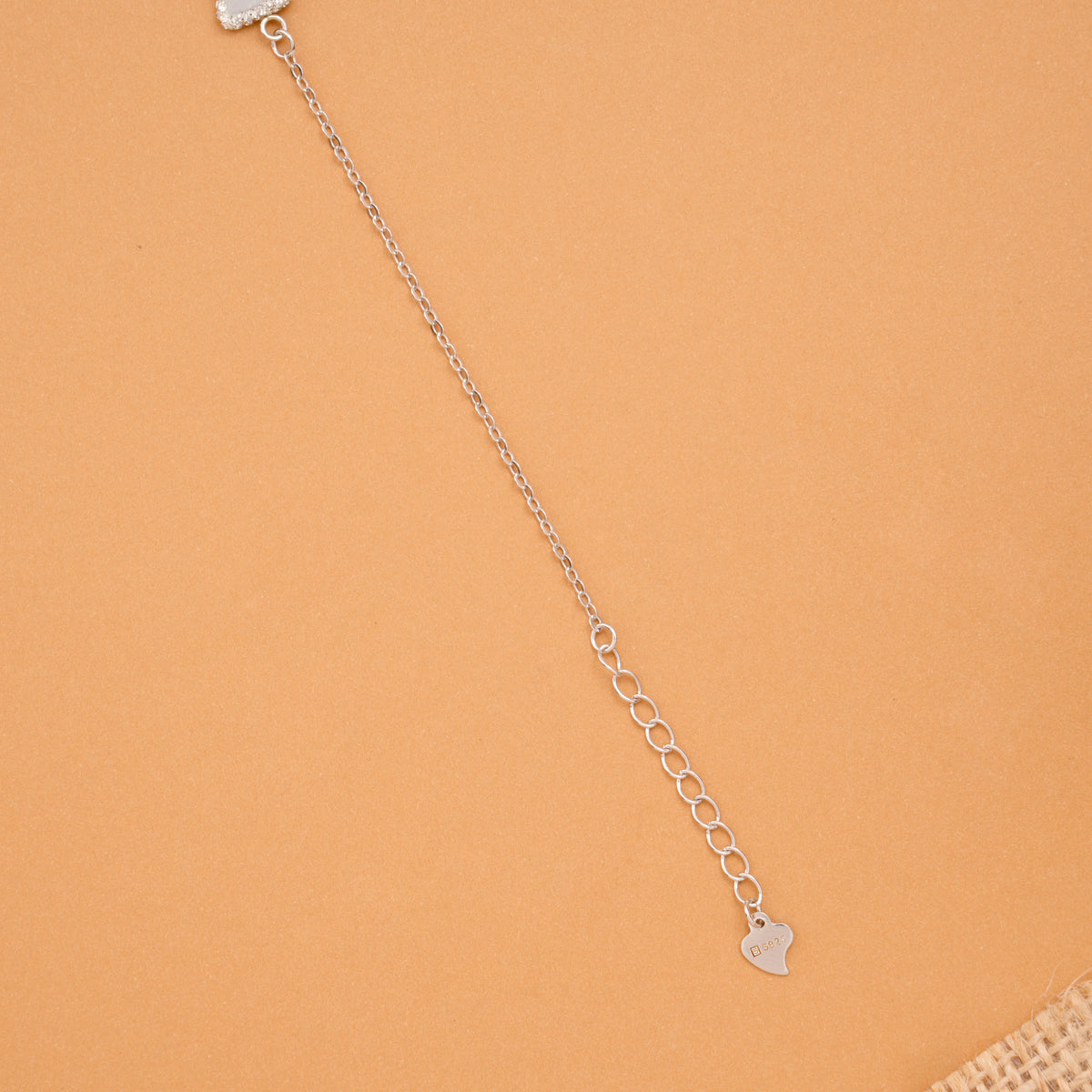 Minimal Fish Charm Silver Stone Bracelet