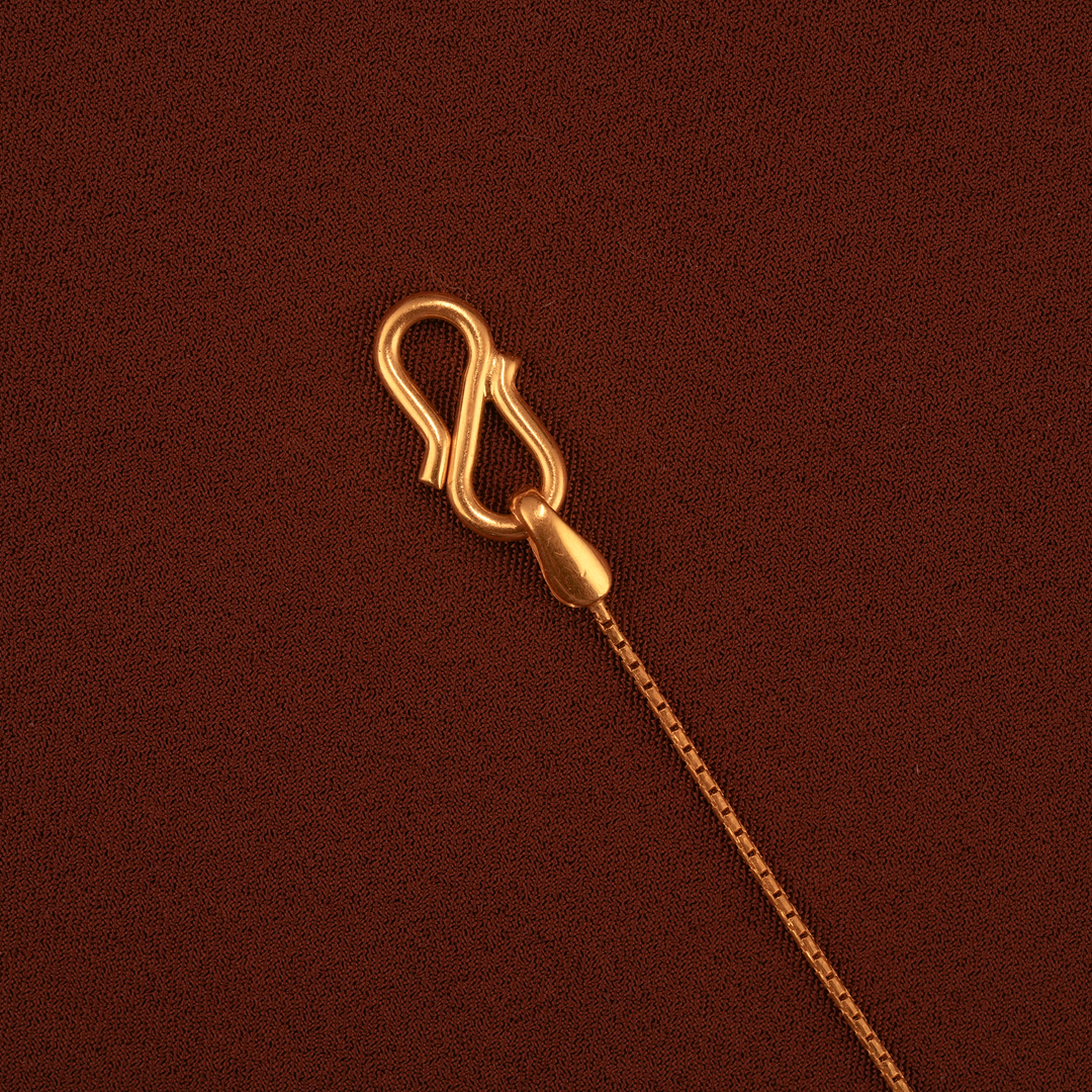Royal Rectangle Ruby Gold Chain